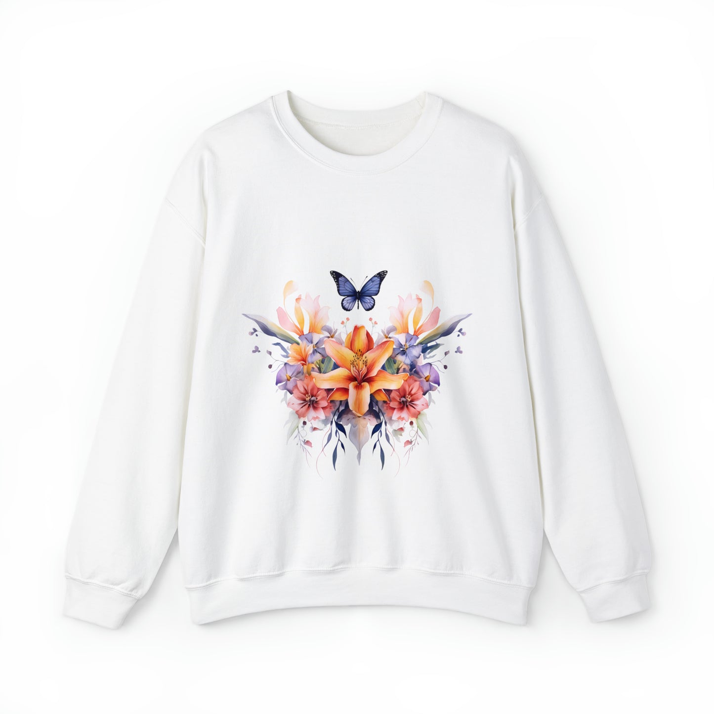Flower and Butterfly Sweatshirt