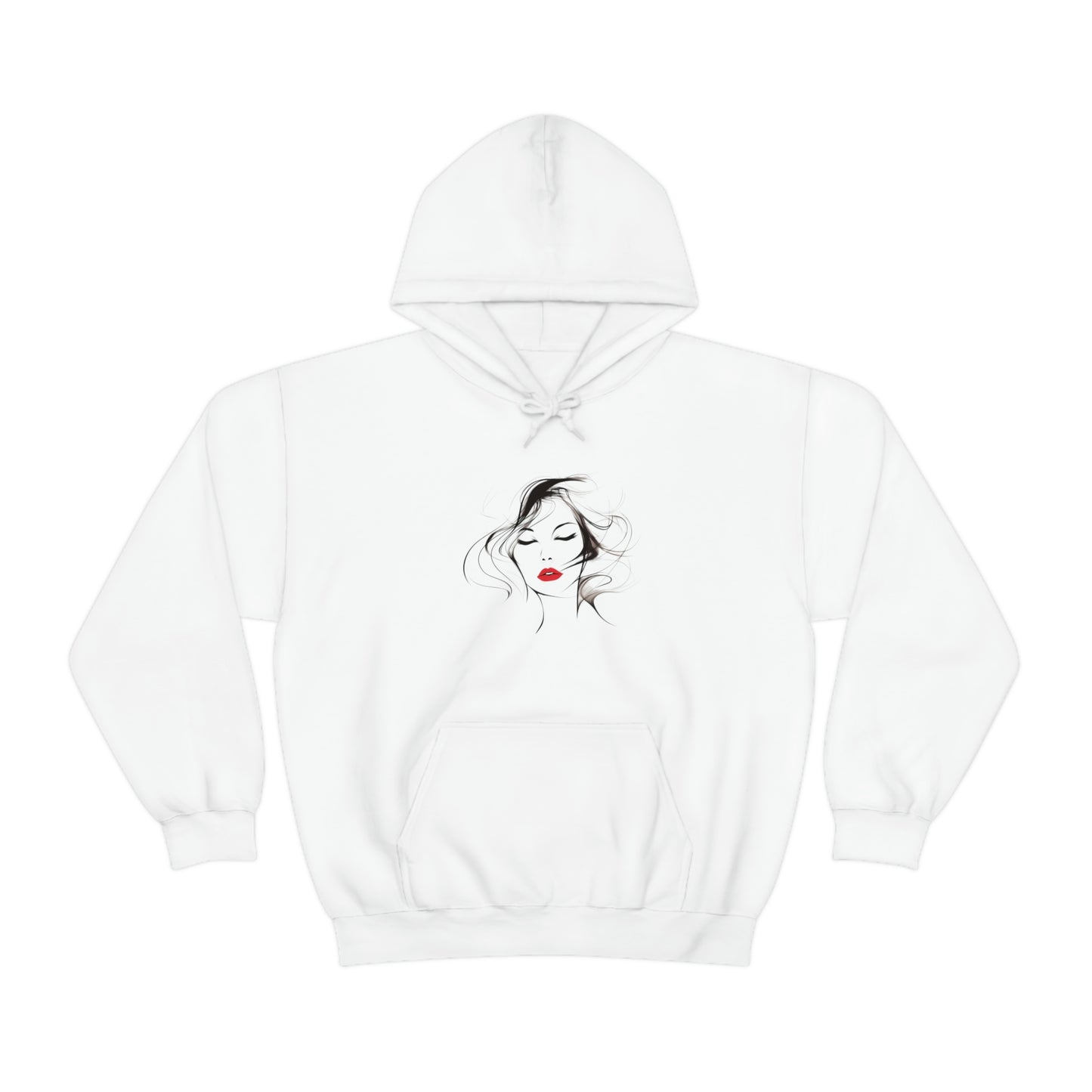 Loose fit hoodie in white