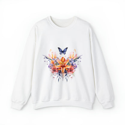Flower and Butterfly Sweatshirt