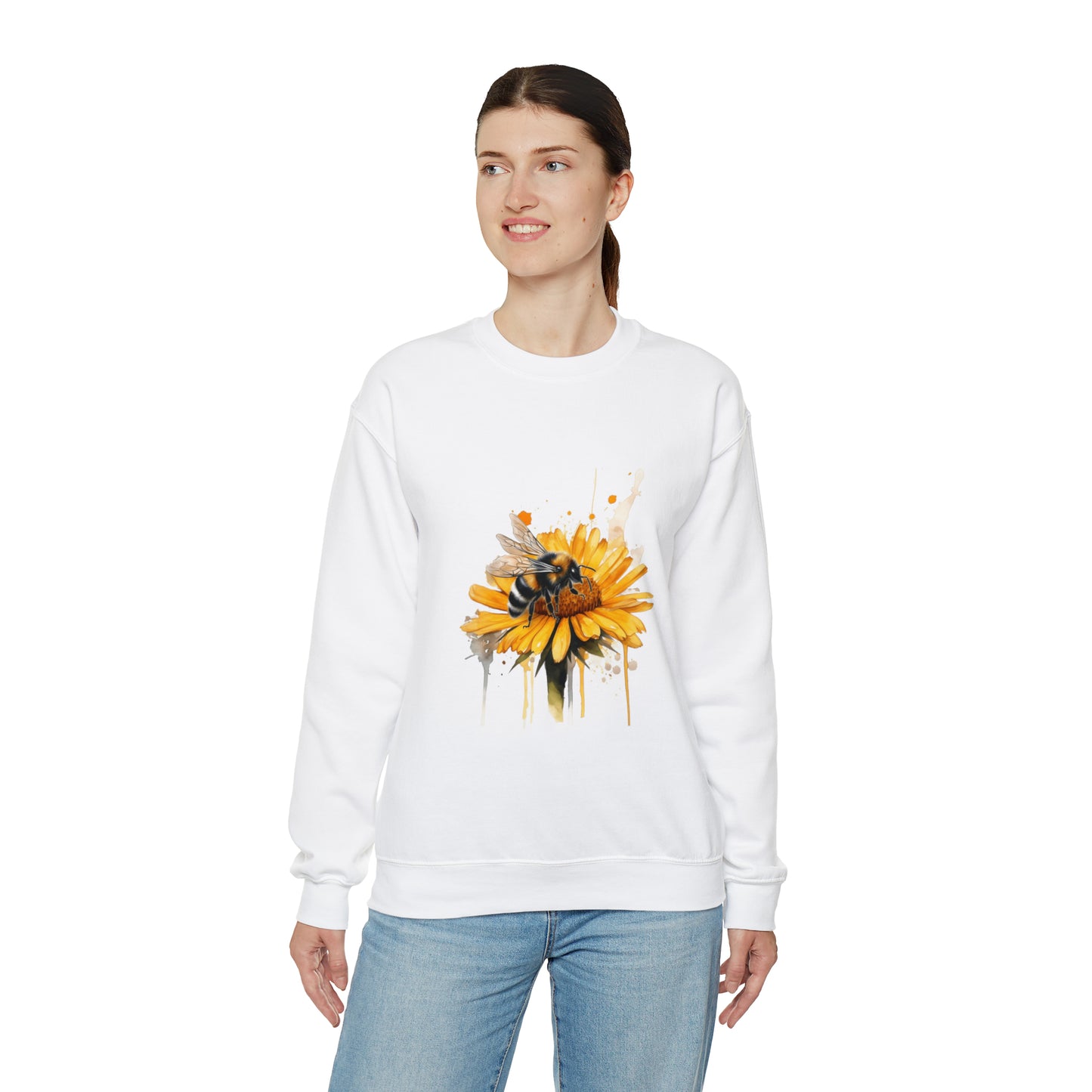 Sunflower and a Bee Sweatshirt